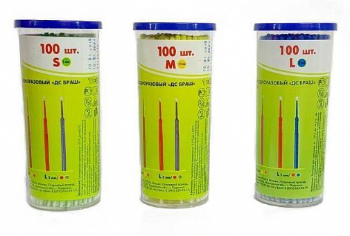 Аппликаторы файн "М" d=1,5мм, 100шт, ДС Браш