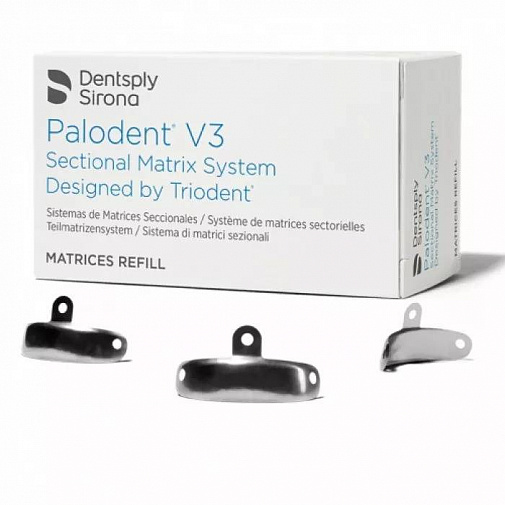 Матрицы Палодент (Palodent V3 Sectional Matrix System Matrices Refill), 6,5мм 50шт, 659750V, ДЕНТСПЛАЙ