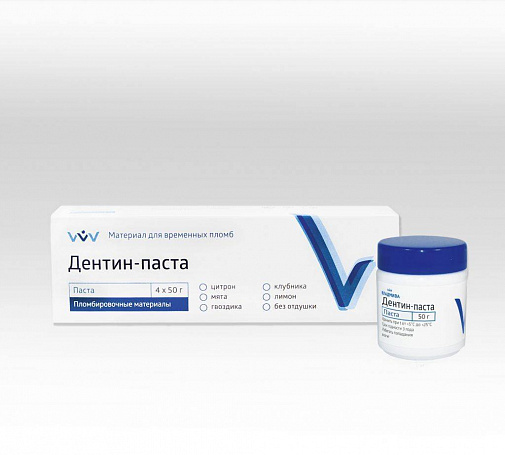 Дентин-паста (мята) (50г), д/временного пломб, ВладМиВа