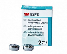 Коронки STEEL CROWNS (второй верхний правый моляр р-р6 (2шт), E-UR-6, 3M