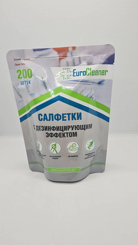 Салфетки дезинфицир. в блоках ЕВРОКЛИНЕР, 200шт, EuroType