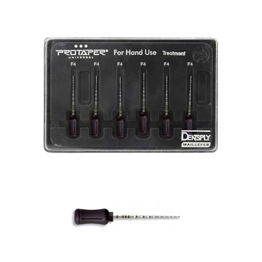 Ручные файлы ProTaper Hand 25мм F4 (6шт), A041702510412, МАЛИФЕР