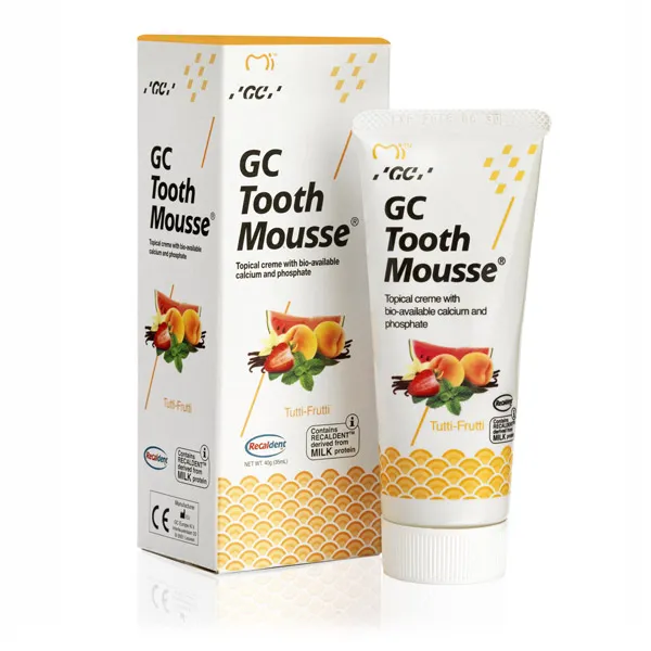 Тусс Мусс (Tooth Mousse), для снижения чувствительности, 40г, Мультифрукт, GC