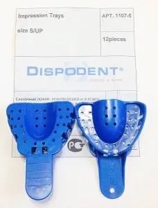Слепочные ложки, пластиковые Impression Trays, 12шт, 1107-5(S), ВЧ-5, Dispodent