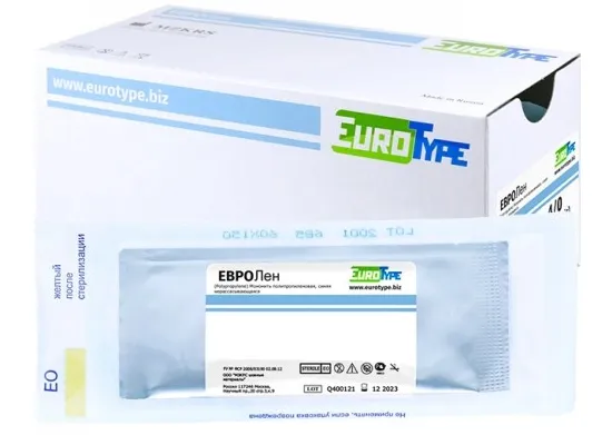 ЕВРОЛЕН 3/0 (12шт, 75см, 17мм Колющая, 1/2) : АРТ 1712К1 3/0(2)75-ППИ