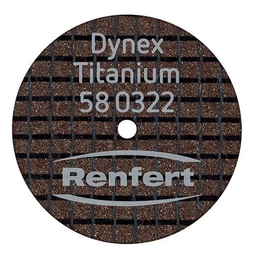 Диски отрезные Dynex Titanium 0.3х22мм (20шт) #58-0322, RENFERT