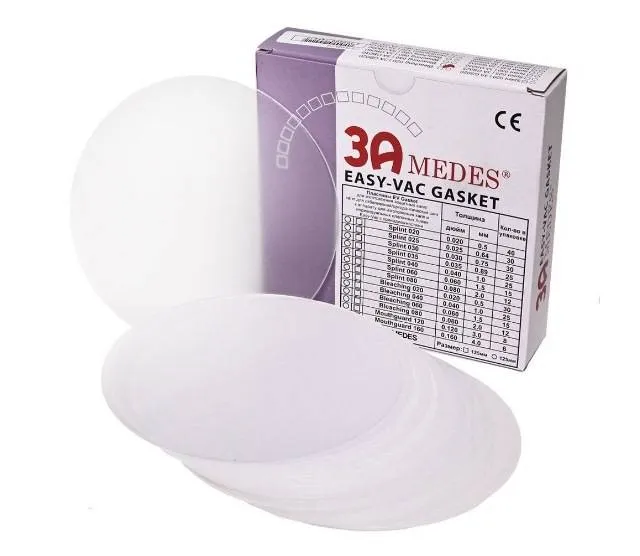 Пластины EV Gasket для изготовления капп для отбеливания, круглые, Bleaching 080 (125*125*2,0мм) 12шт, 3A MEDES