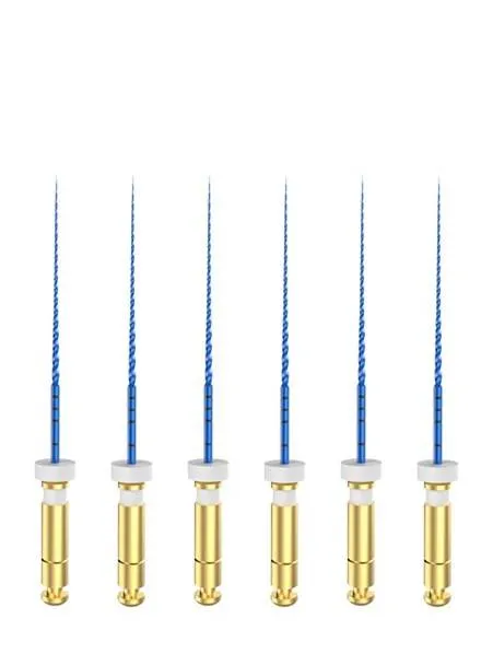 Машинные файлы MG3 II Blue 25мм 03 №15, стерильные файлы, никель-титан, 6шт, ЕВРОФАЙЛ