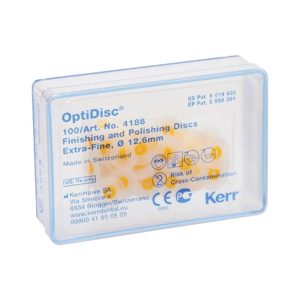 ОптиДиск (OptiDisc), 12,6мм, ультратонкие, 100шт, 4186, KERR