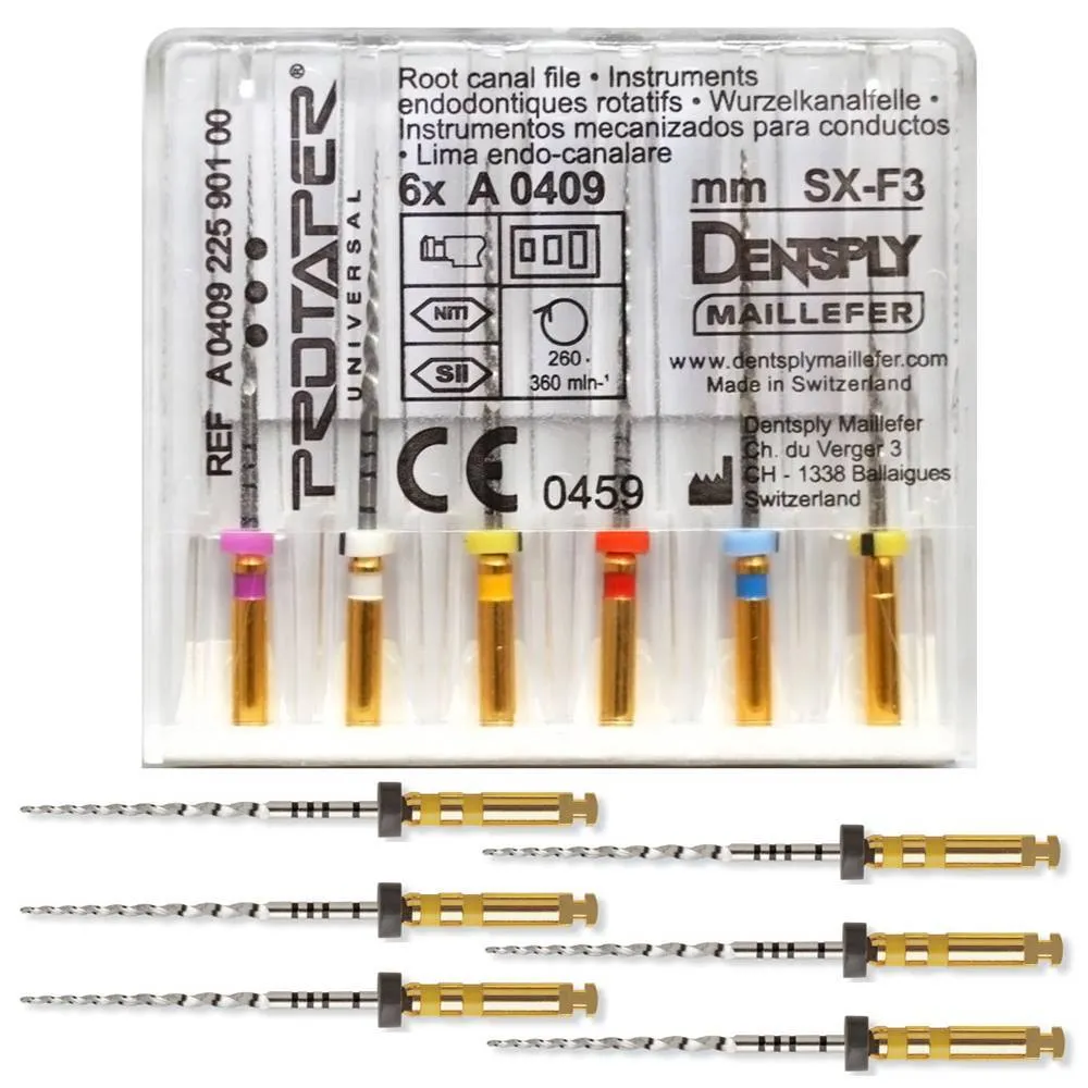 Машинные файлы ProTaper 25мм F5 (6шт), A041122510512, МАЛИФЕР