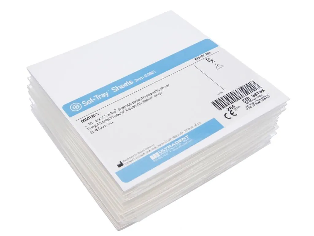 Пластины Sof-Tray 0,9мм*127*127мм, 25 шт, UL226, Ultradent