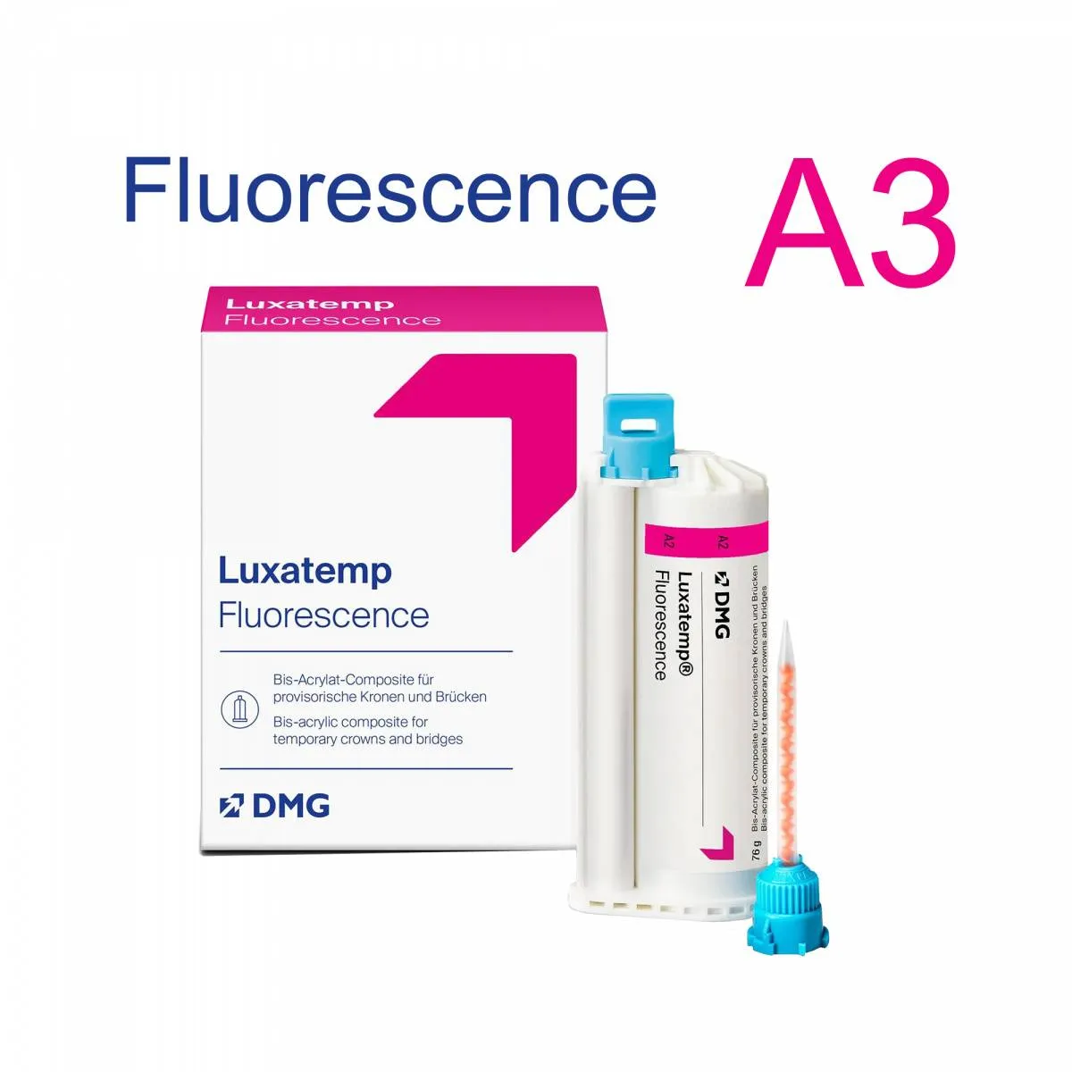 Люксатемп Флуоресцентный (Luxatemp Fluorescence), А3, картридж 76г, 110710, DMG